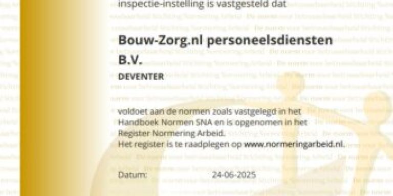 SNA, kerumerk, uitzenden, deventer, bouw-zorg