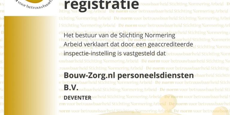 Bouw-Zorg opnieuw SNA-gecertificeerd,